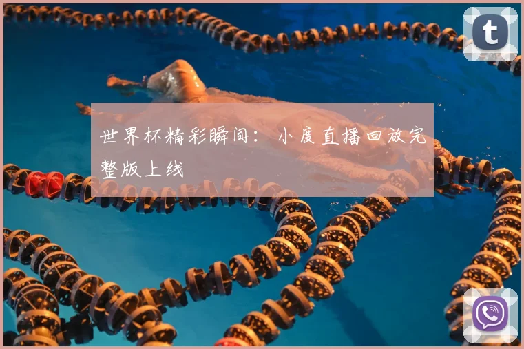 世界杯精彩瞬间:小度直播回放完整版上线